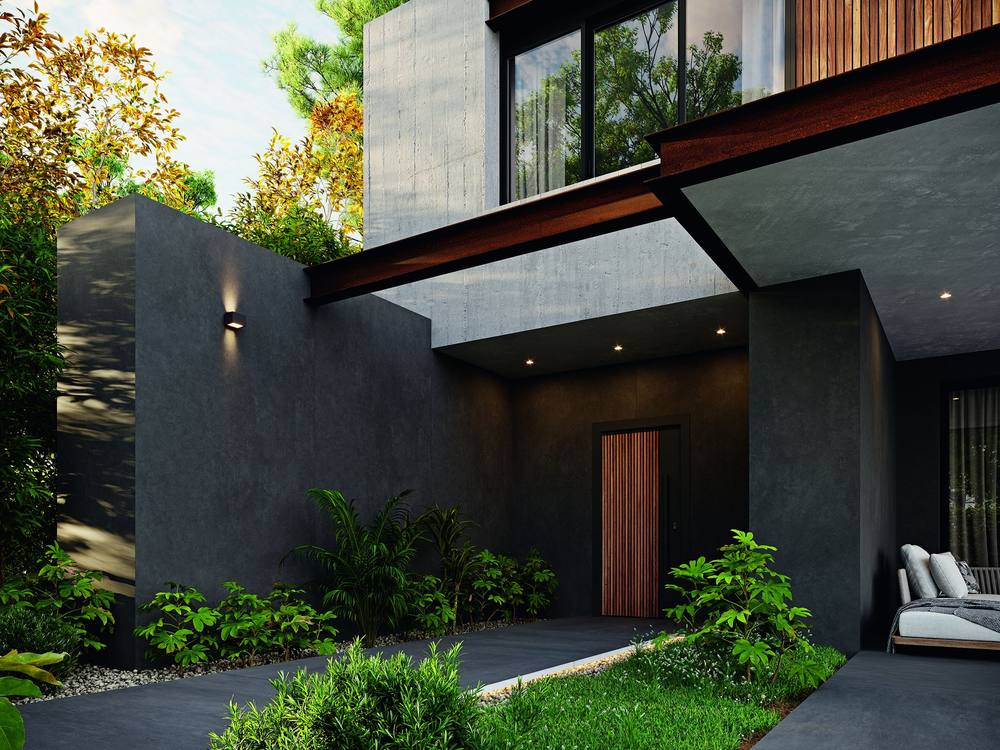 Sintered stone terrace by AGL Surfaces