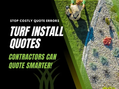 Turf installation quote mistakes showing contractor preparing artificial grass layout